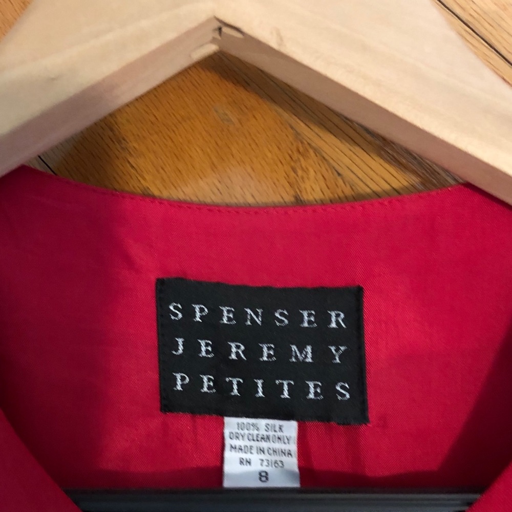 Red Professional Blouse - Picture 5 of 5